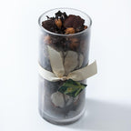 Potpourri vaso vetro profumazione vaniglia cm.25 prov.cina