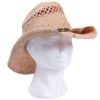 Cappello in rafia stile Panama, 22x36H15 cm (kit da 3)