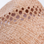 Cappello in rafia stile Panama, 22x36H15 cm (kit da 3)