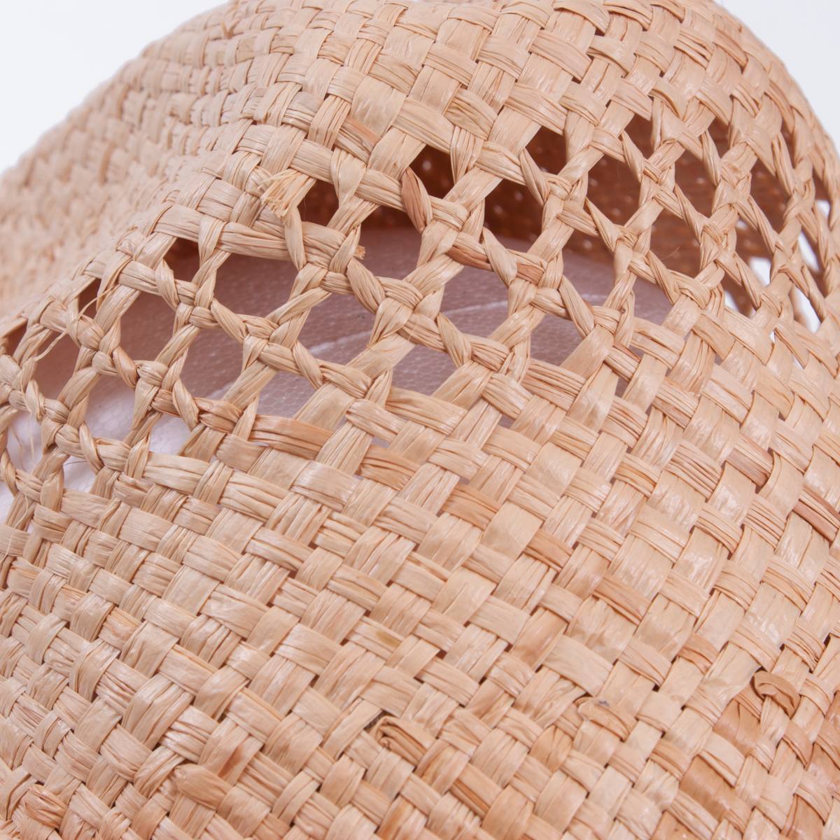 Cappello in rafia stile Panama, 22x36H15 cm (kit da 3)