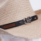 Cappello in rafia stile Panama, taglia 58
