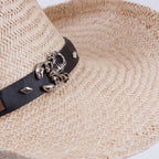 Cappello in rafia stile Panama, taglia 58