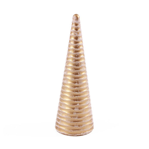 Albero dorato in resina, Ø10,5XH33 cm