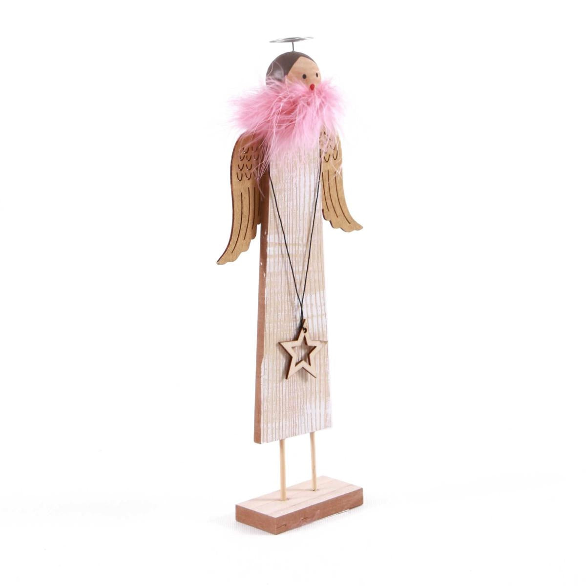 Angelo decorativo in mdf, 14H35 cm