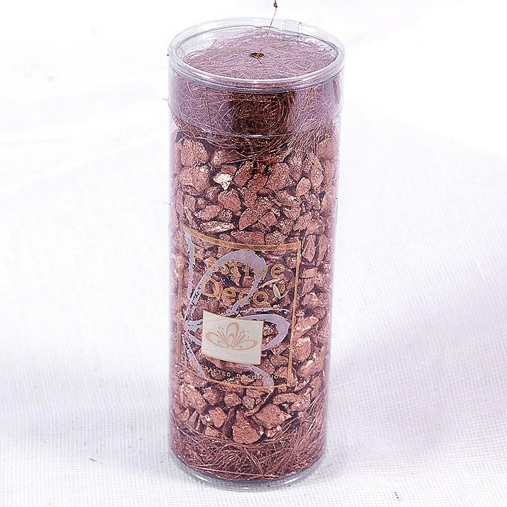 Sassolini decorativi color rame in tubo (kit da 10)