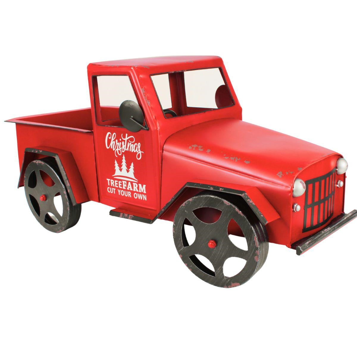 Camion metallo rosso 107x45h50 non e' un giocattolo