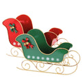 Slitta metallo rossa+verde, 40x20x26+33x18x21 cm
