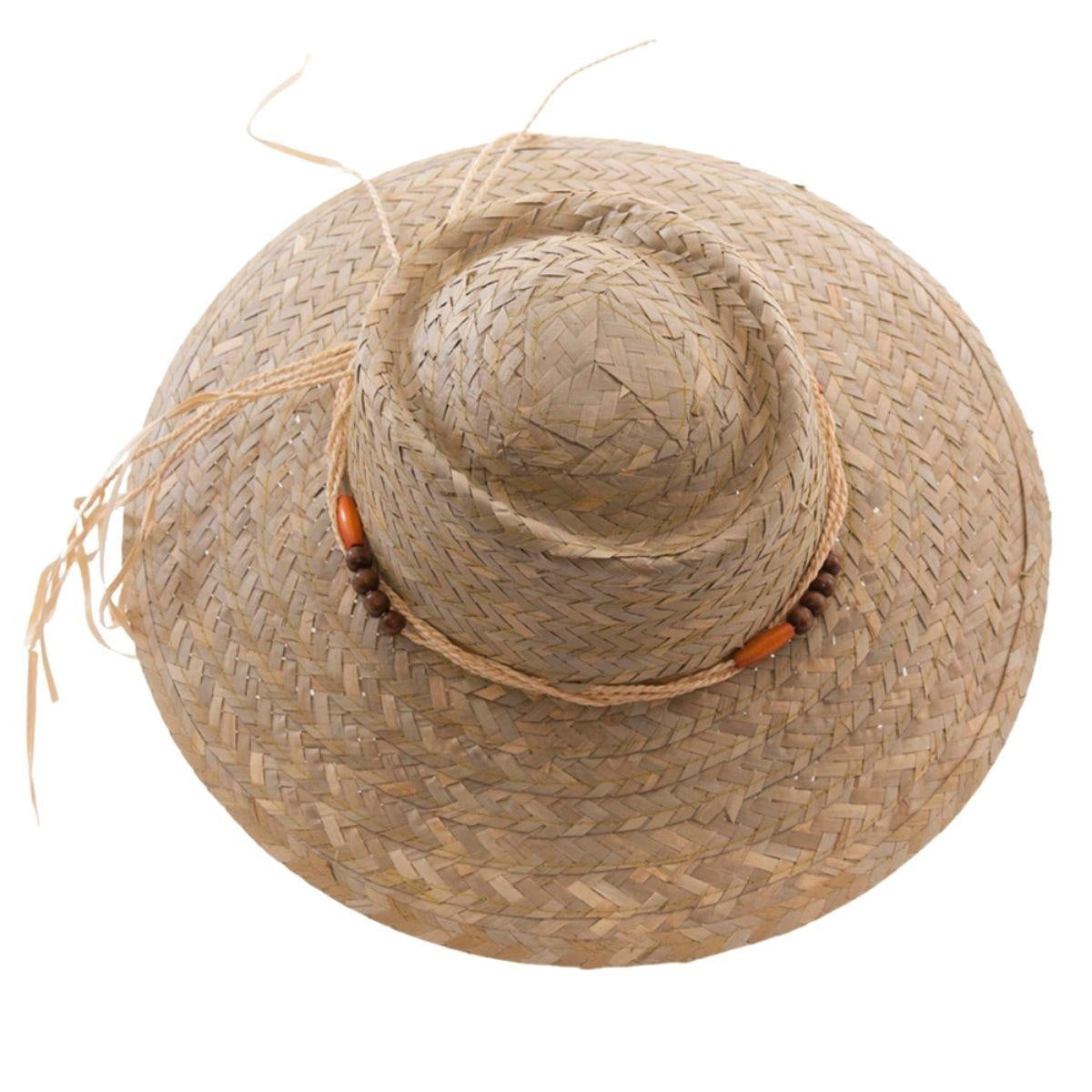 Cappello da donna in paglia con cordino, Ø37H10 cm (kit da 5)