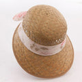 Cappello in paglia da donna con nastro (kit da 5)