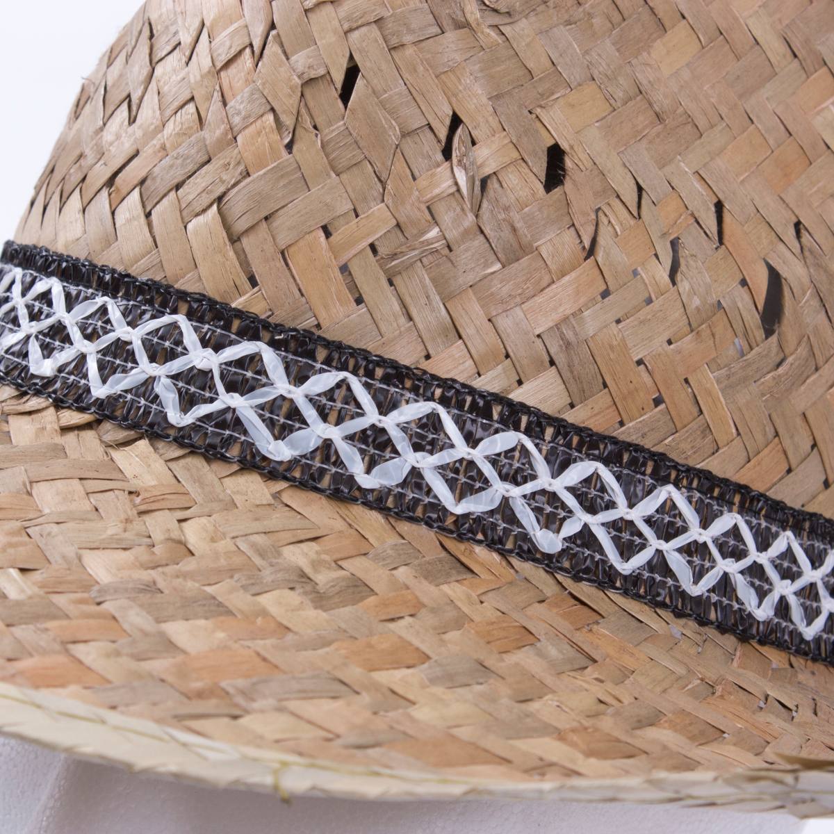 Cappello alpino in paglia traforata, misura 59 (kit da 5)