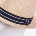 Cappello da uomo in palma con nastro, taglia 57 (kit da 5)