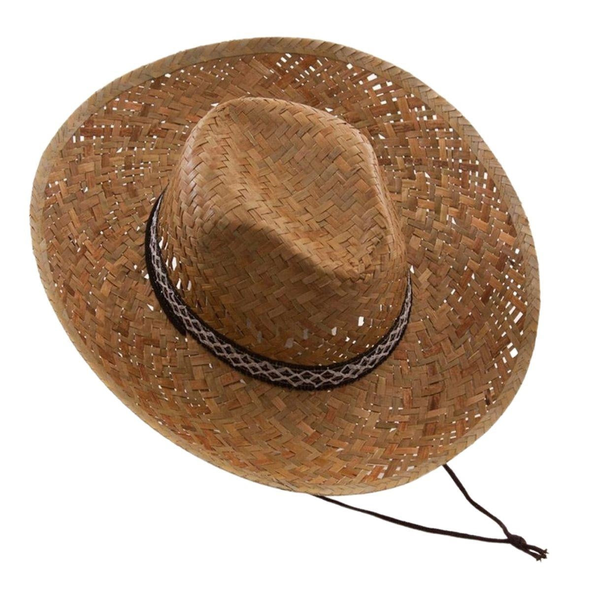 Cappello in paglia unisex, taglia 60 (kit da 5)