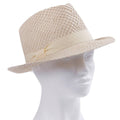 Cappello in fibre naturali panna modello Cubano, taglia unica (kit da 3)