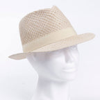 Cappello in fibre naturali panna modello Cubano, taglia unica (kit da 3)