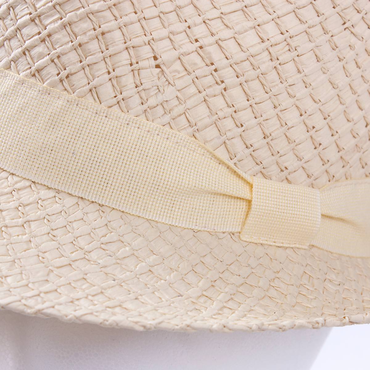Cappello in fibre naturali panna modello Cubano, taglia unica (kit da 3)