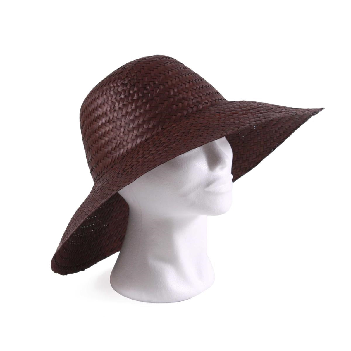 Cappello in palma nero, taglia unica (kit da 10)