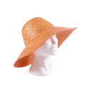 Cappello in palma arancione, taglia unica (kit da 10)