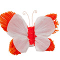 Farfalla decorativa arancione in carta, 40 cm (kit da 10)