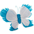 Farfalla decorativa in carta azzurra, 40 cm (kit da 10)