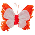Farfalla decorativa in carta arancione, 20 cm (kit da 10)