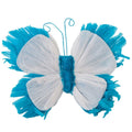 Farfalla decorativa azzurra in carta, 20 cm (kit da 10)