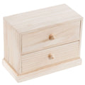 Cassettiera piccola per decoupage con 2 cassetti, 18x9H14,5 cm (kit da 10)
