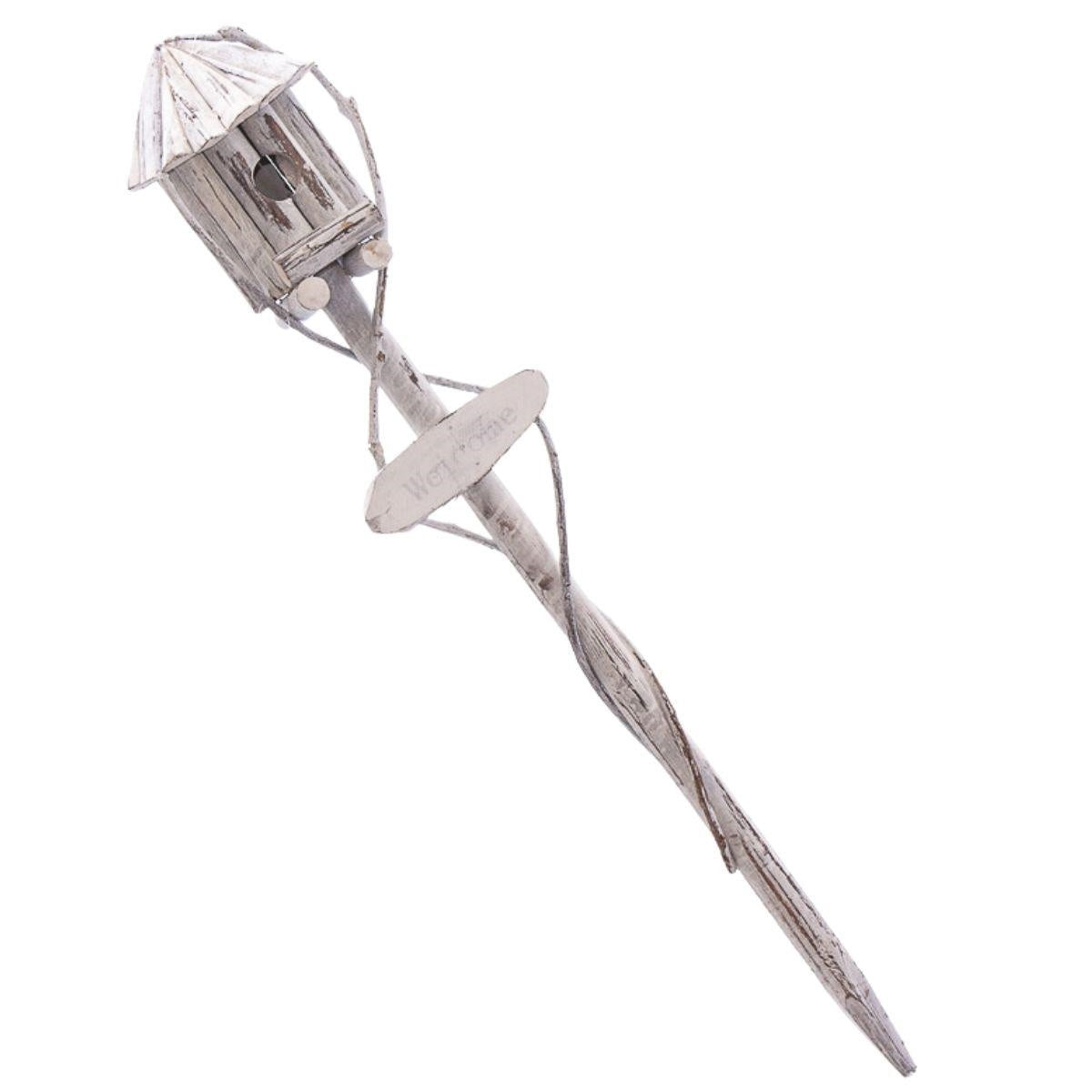 Nido per uccelli su palo, H100 cm (kit da 3)