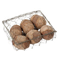 Cestino in filo di ferro con uova decorative (kit da 10)