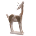 Decorazione antilope in legno di mango, 36x10H60 cm