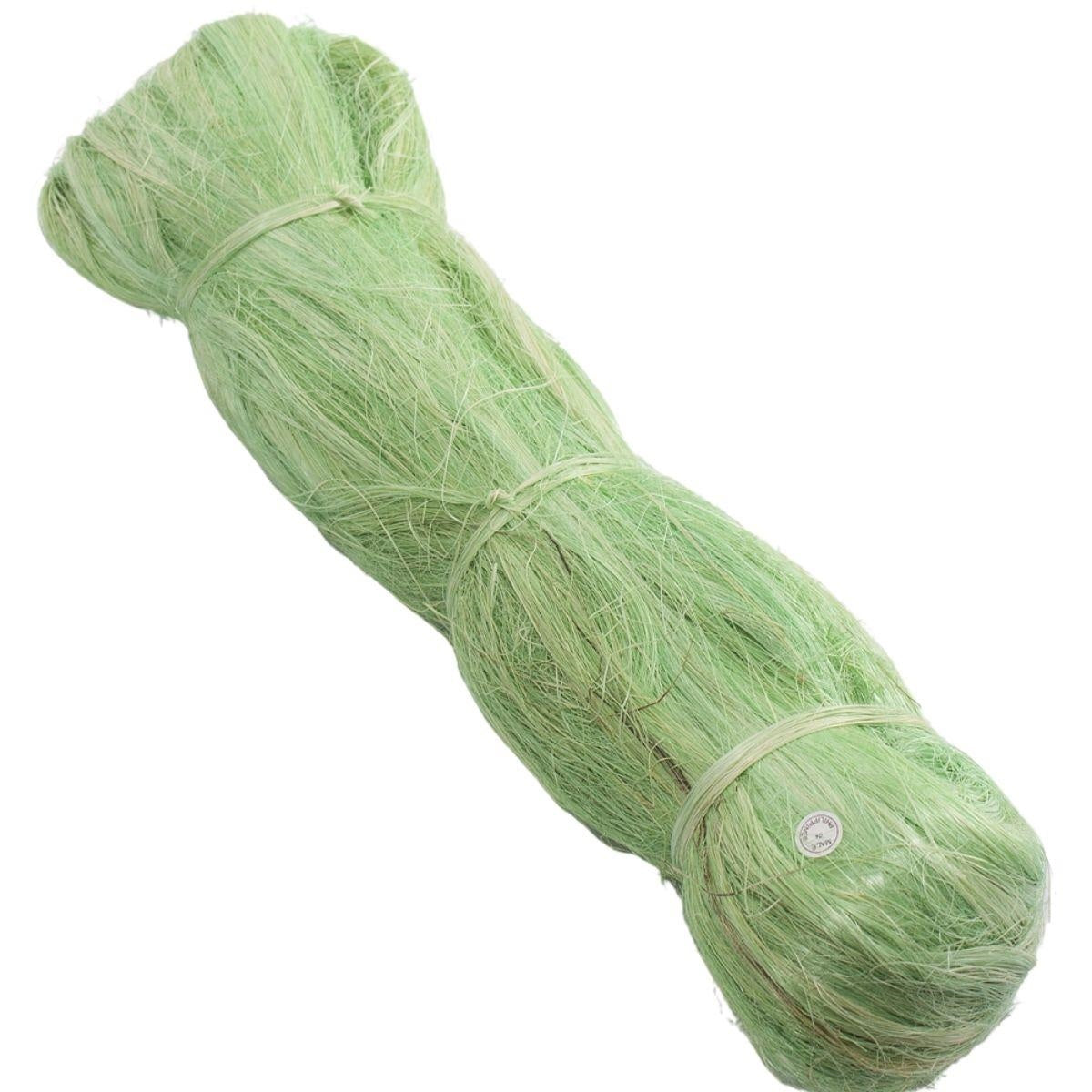 Matassa in sisal verde, confezione da 500 g (kit da 3)
