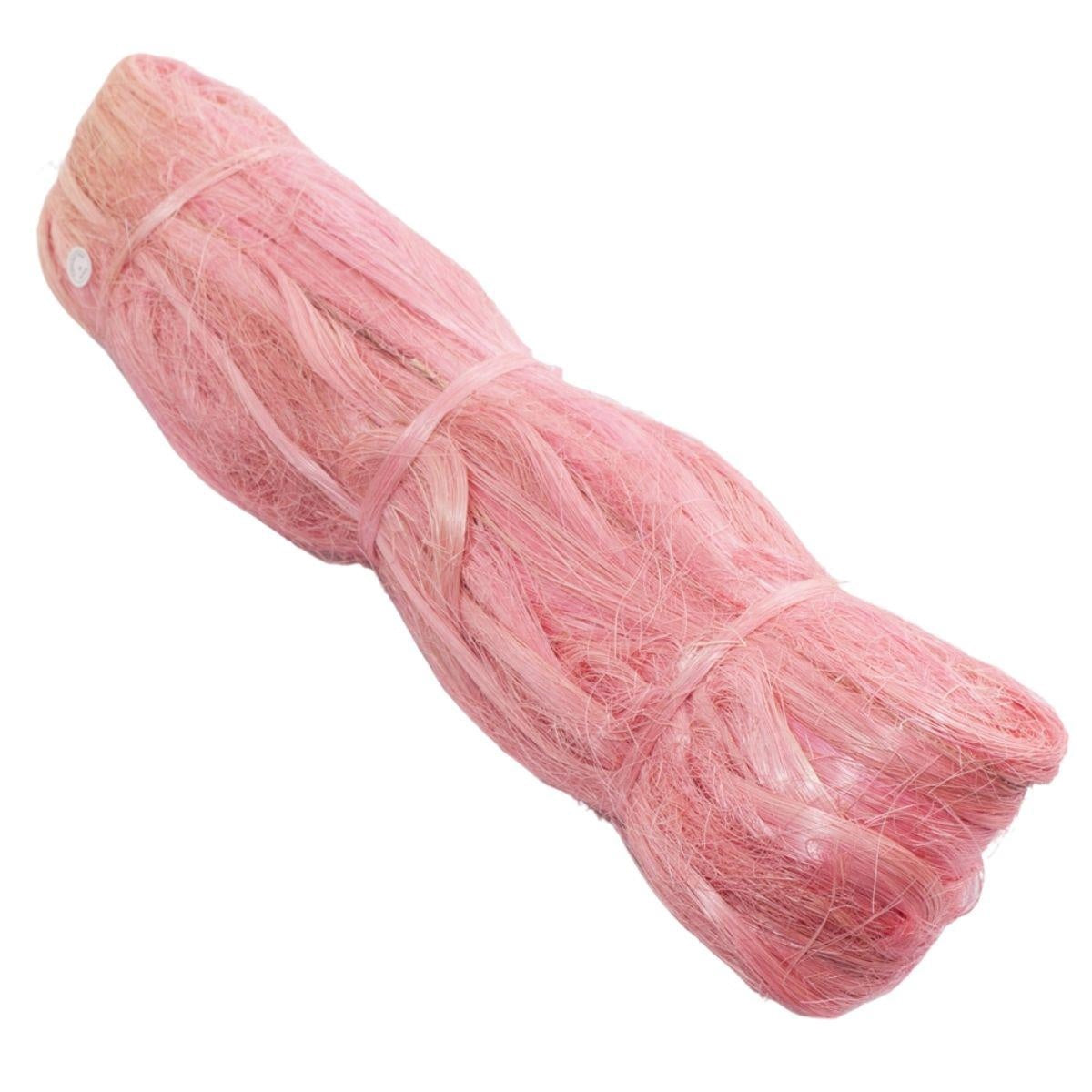 Matassa di sisal rosa, confezione da 500 g (kit da 3)