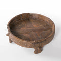 Macina decorativa in legno di teak, Ø82H30 cm