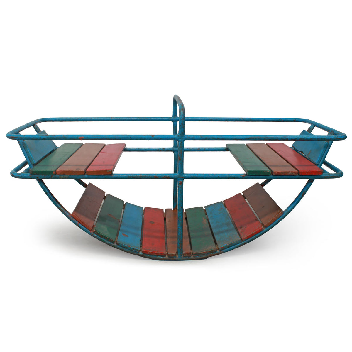 Dondolo decorativo per bambini in metallo, 103x14x47 cm