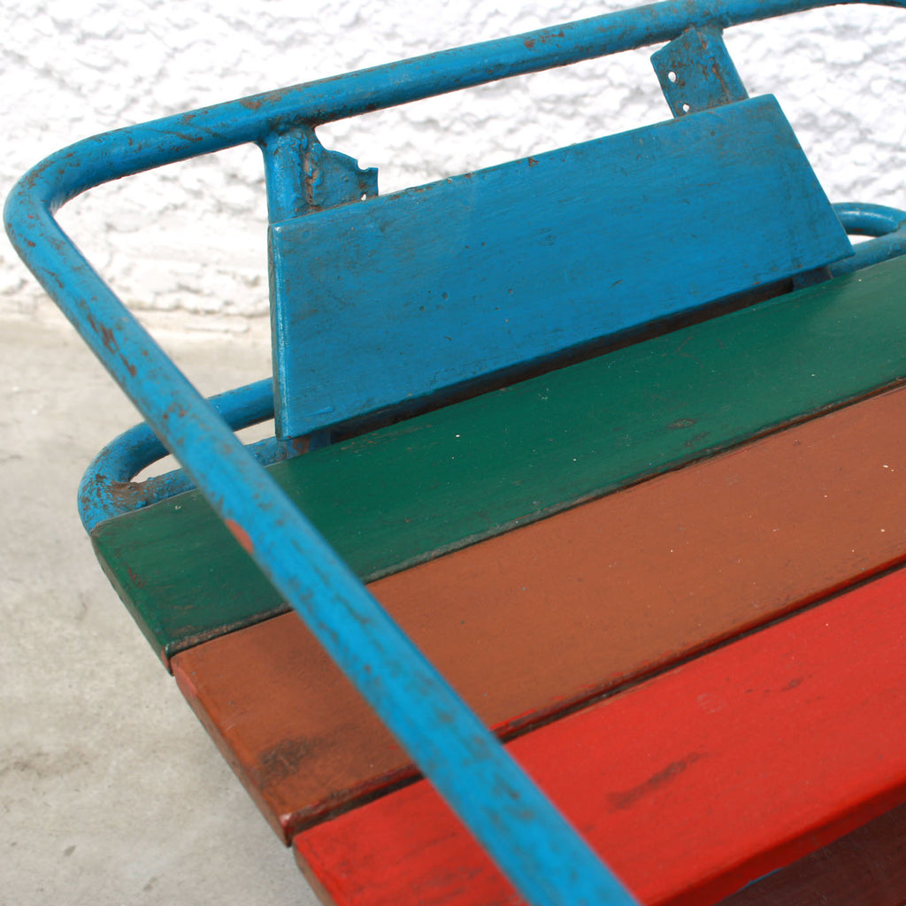 Dondolo decorativo per bambini in metallo, 103x14x47 cm