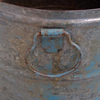 Bidone in metallo con coperchio, Ø34H49 cm