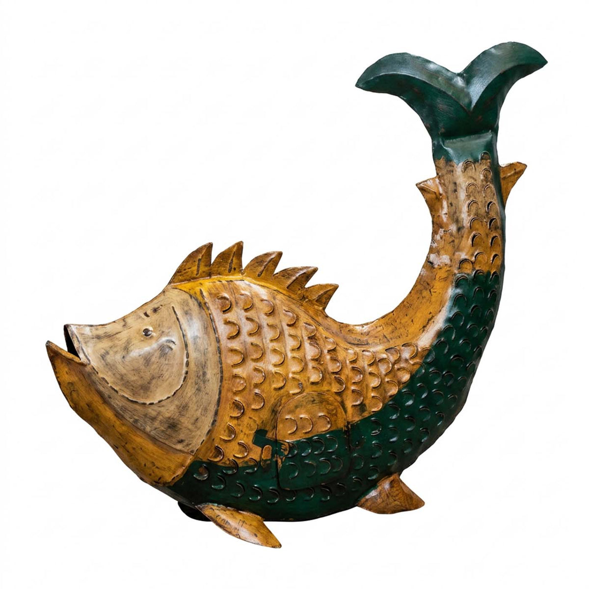 Pesce decorativo in metallo, 70x10x70 cm