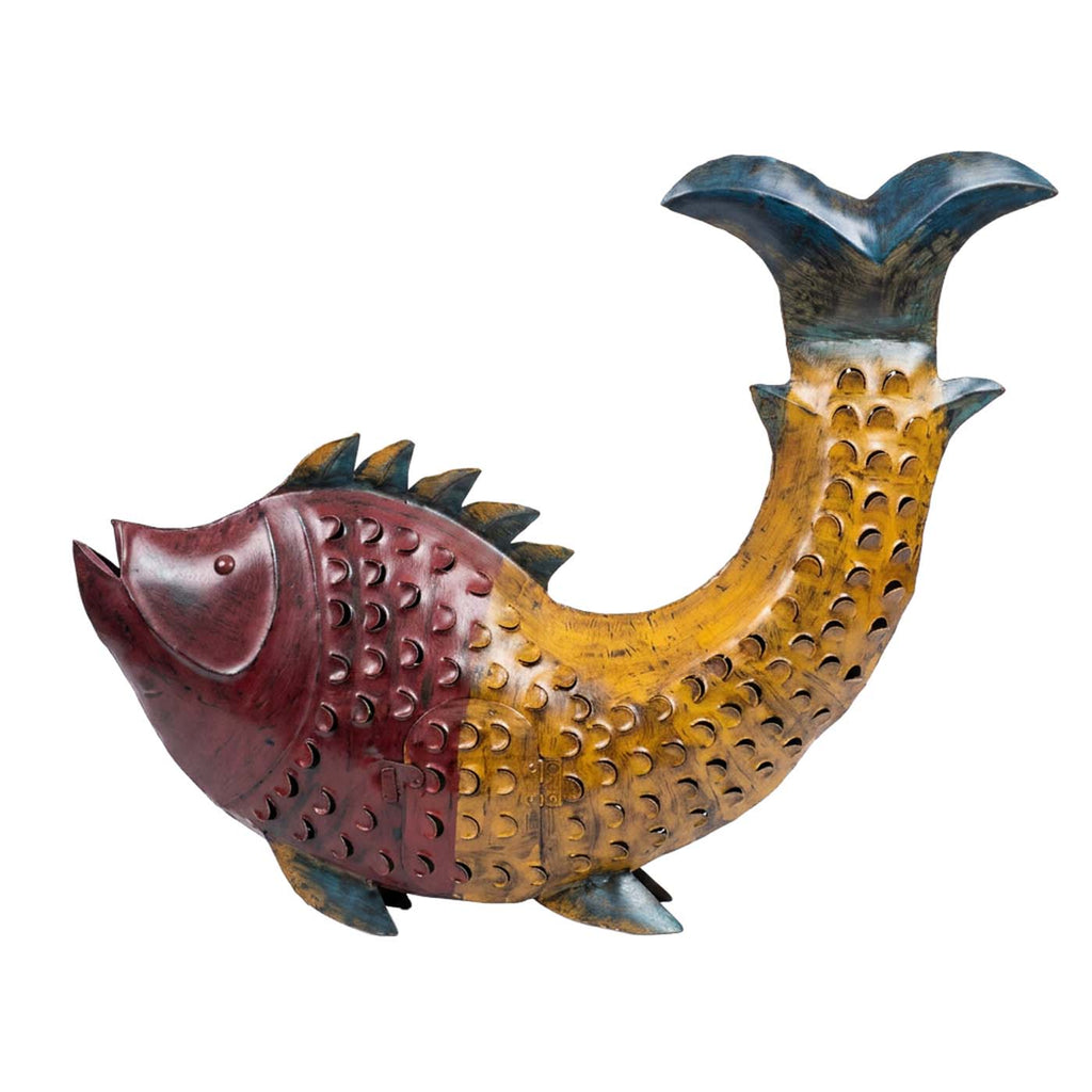 Pesce decorativo in metallo, 70x10x70 cm