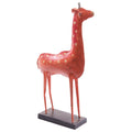 Giraffa decorativa in metallo, 24x8x49 cm