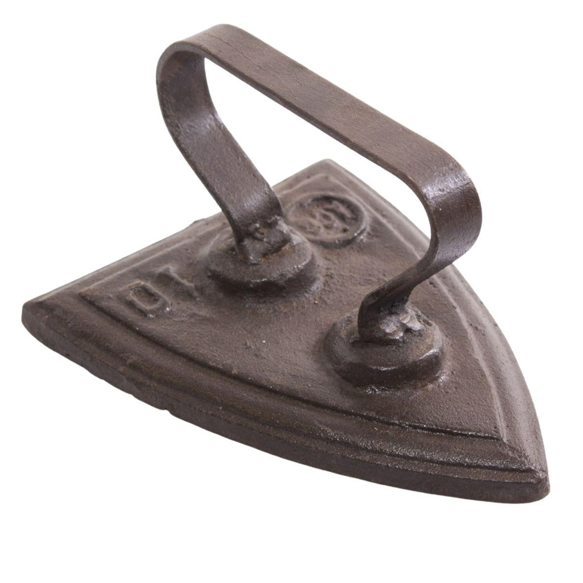 Ferro da stiro decorativo in ferro, 16x13x9 cm (kit da 3)