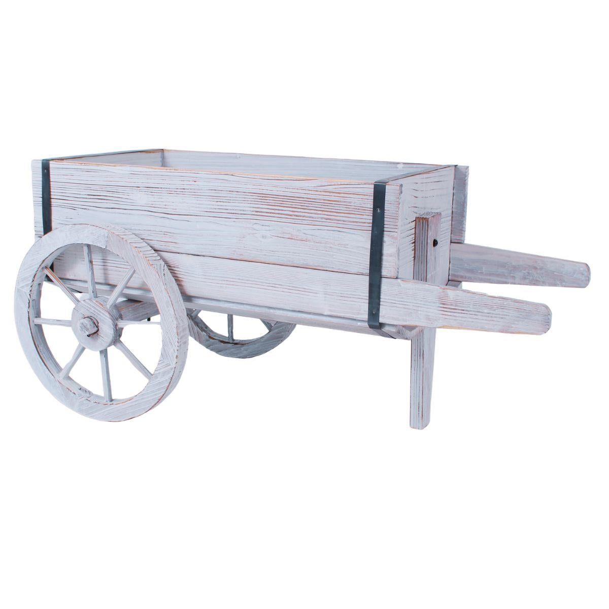 Carretto abete sbiancato 80x44H39 in KIT assemblaggio
