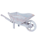 Carriola decorativa abete sbiancato 82X32H33 in KIT