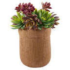Pianta succulenta artificiale in vaso, 19X15,5H21 cm