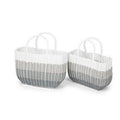 Contenitori a borsa in PVC sfumato, set di 2 (kit da 3)