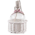 Lanterna ad olio in vimini, Ø12H22 cm (kit da 3)