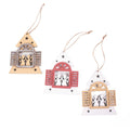 Decorazioni natalizie Finestra H8 cm, confezione da 3 (kit da 10)
