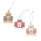 Decorazioni natalizie Finestra H8 cm, confezione da 3 (kit da 10)