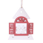 Decorazioni natalizie Finestra H8 cm, confezione da 3 (kit da 10)