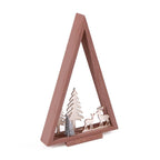 Albero in legno marrone, H33 cm (kit da 10)