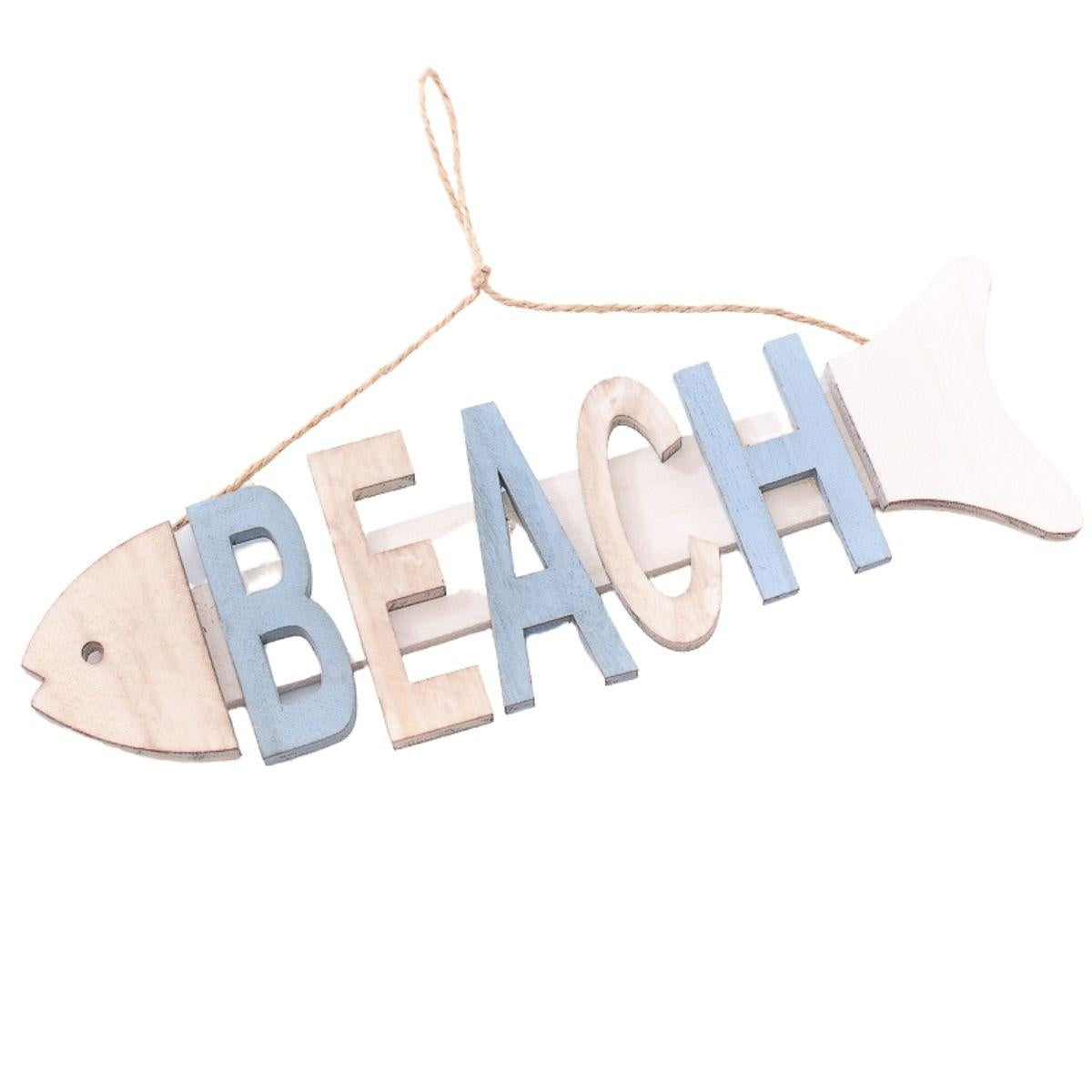 Decorazione Beach in compensato, 30H9 cm (kit da 10)