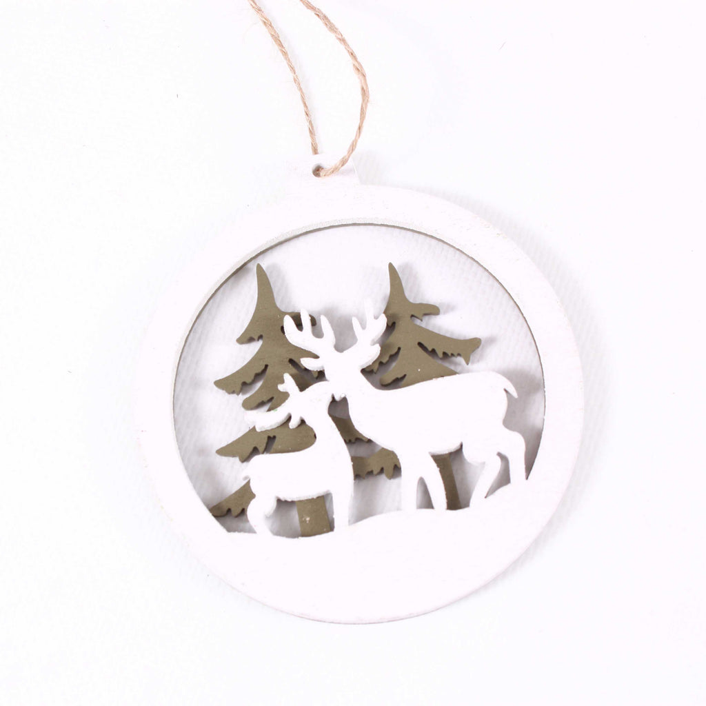 Decorazioni natalizie in legno di balsa, set di 3, H9 cm (kit da 10)